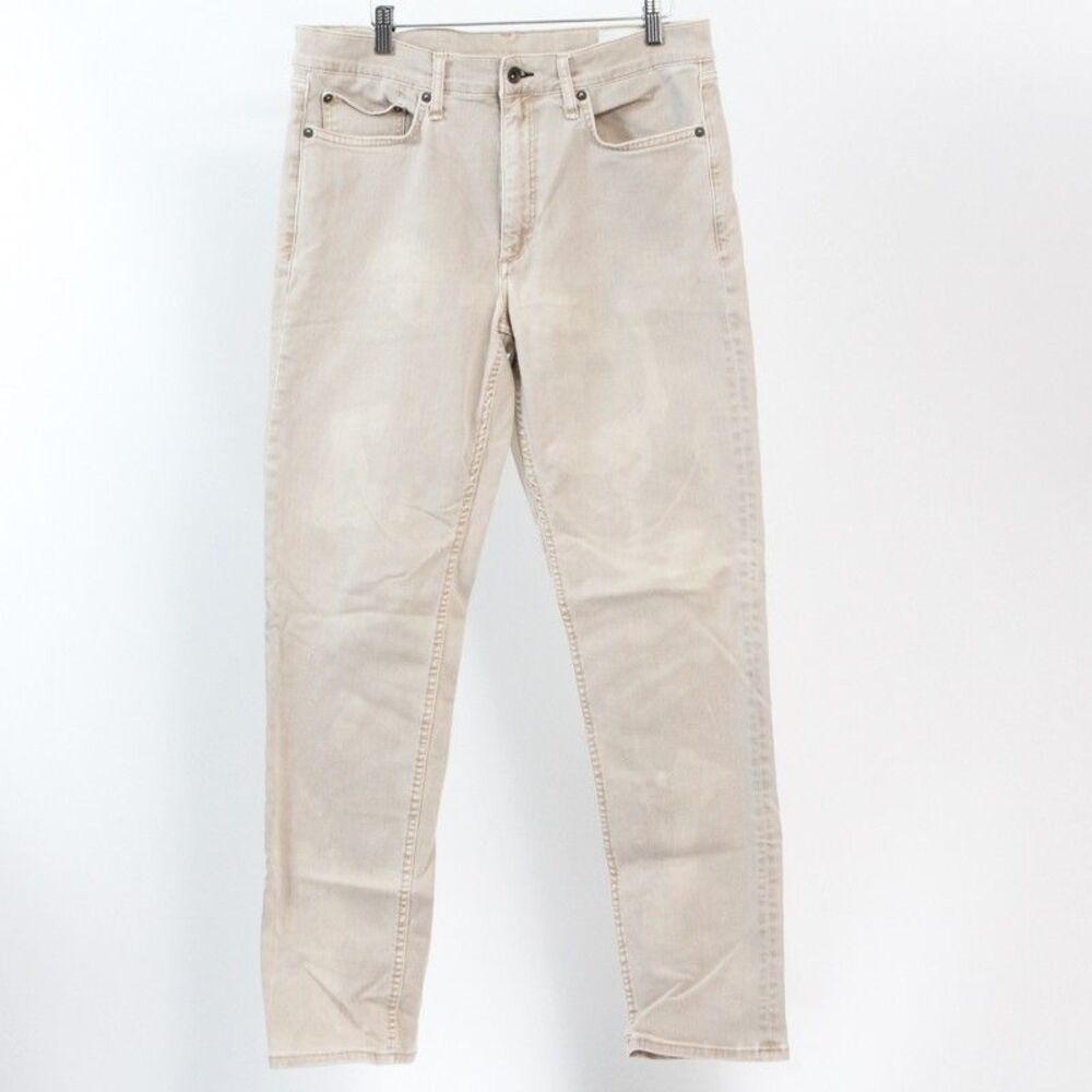 Rag & Bone Men's Fit Jeans Cotton Blend Five Pockets Design Sandstone 33W x 32L